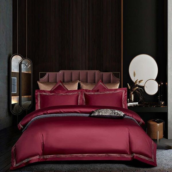 bedding sets luxury red wedding royal set king size bed sheet satin cotton quilt/duvet covercouvre lit de luxe
bedding sets luxury red wedding royal set king size bed sheet satin cotton quilt/duvet covercouvre lit de luxe