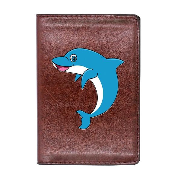 card holders cute dolphin design passport cover id case travel leather holder, Brown;gray
card holders cute dolphin design passport cover id case travel leather holder, Brown;gray