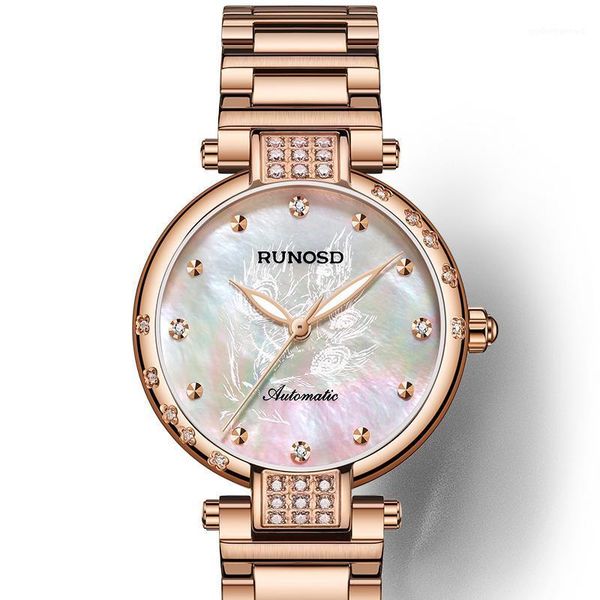 rose gold ladies watch peacock feather miyota mechanical movement ceramic bracelet sapphire zircon dial stainless steel wristwatches, Slivery;brown
rose gold ladies watch peacock feather miyota mechanical movement ceramic bracelet sapphire zircon dial stainless steel wristwatches, Slivery;brown