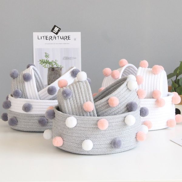 ins wool balls cotton rope woven storage basket deskcosmetics organizer nordic style sundries dirty clothes laundry baskets
ins wool balls cotton rope woven storage basket deskcosmetics organizer nordic style sundries dirty clothes laundry baskets