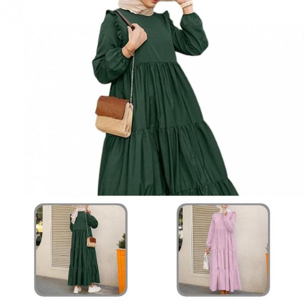 casual dresses maxi fashion round neck long sleeve ruffle dress women accessory solid color for party, Black;gray
casual dresses maxi fashion round neck long sleeve ruffle dress women accessory solid color for party, Black;gray