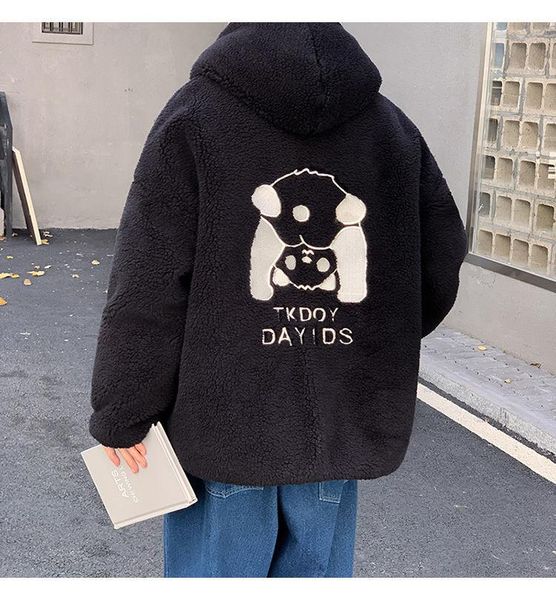 women's hoodies & sweatshirts autumn winter fashion streetwear cartoons embroidery panda lambswool cashmere jackets casual sided clothi, Black
women's hoodies & sweatshirts autumn winter fashion streetwear cartoons embroidery panda lambswool cashmere jackets casual sided clothi, Black
