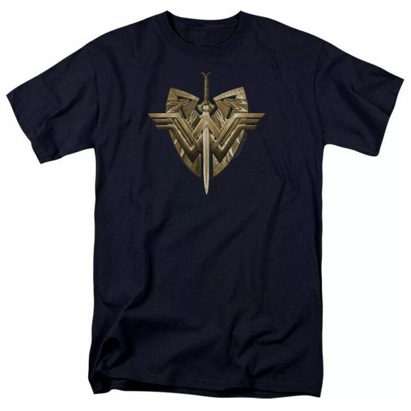 wonder woman movie sword emblem t shirt licensed comic book hero tee navy blue, White;black
wonder woman movie sword emblem t shirt licensed comic book hero tee navy blue, White;black