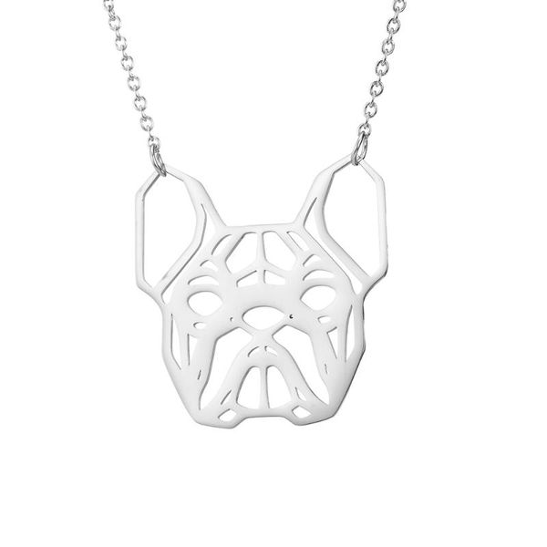 pendant necklaces fashion dog shape hollow cute simple animal stainless steel necklace cross chain for sale, Silver
pendant necklaces fashion dog shape hollow cute simple animal stainless steel necklace cross chain for sale, Silver