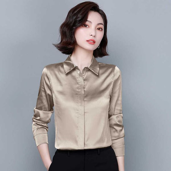 korean silk women shirts long sleeve blouses shirt office lady satin blouse plus size blusas femininas elegante 210531, White
korean silk women shirts long sleeve blouses shirt office lady satin blouse plus size blusas femininas elegante 210531, White