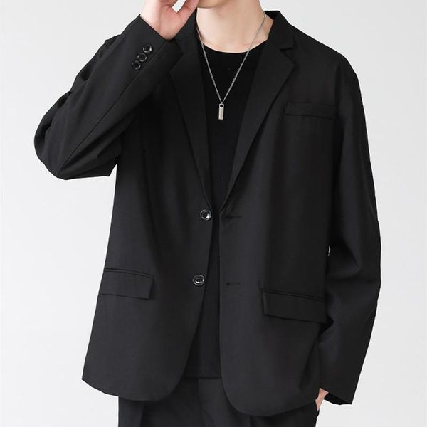 men's suits & blazers fashion young men handsome blazer work business uniform loose casual clothes outwear, White;black
men's suits & blazers fashion young men handsome blazer work business uniform loose casual clothes outwear, White;black