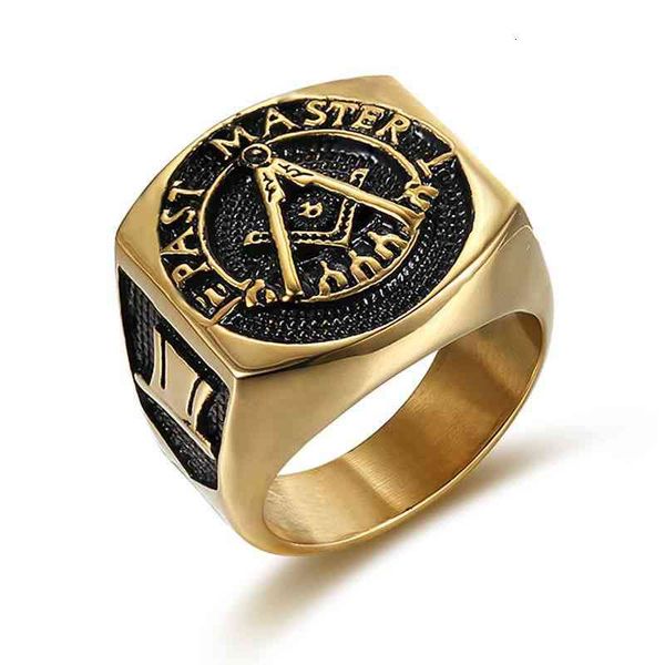 ring jewelry society single men's masonic ag titanium steel, Silver
