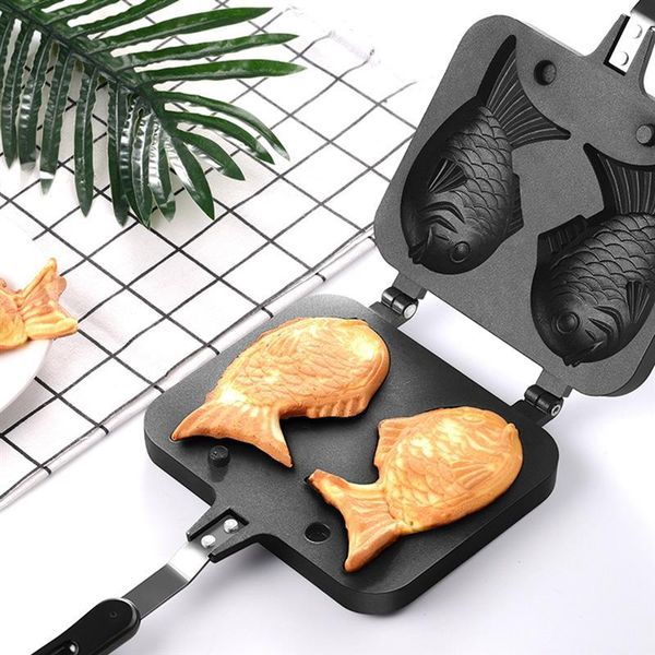 baking moulds double fish shaped dessert waffle cake maker pan japanese pancake fry non-stick long handle
baking moulds double fish shaped dessert waffle cake maker pan japanese pancake fry non-stick long handle