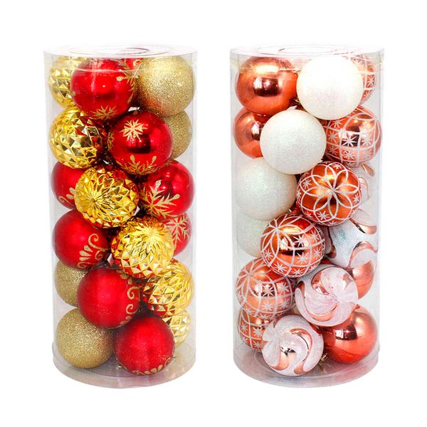 new barreled christmas ball set 8cm24 plastic painted balls christmas tree wreath decorative pendant
new barreled christmas ball set 8cm24 plastic painted balls christmas tree wreath decorative pendant
