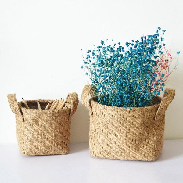 storage baskets handmade woven linen flower pots toy sundries cosmetic toiletries basket deskorganizer home decor
storage baskets handmade woven linen flower pots toy sundries cosmetic toiletries basket deskorganizer home decor