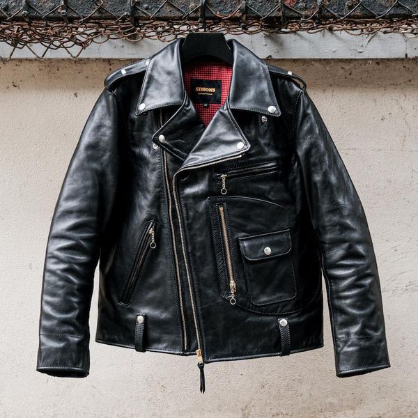 men's leather & faux yr.italy heavy wax horsehide jacket.men black classic j22 genuine coat.leather rider clothes.quality
men's leather & faux yr.italy heavy wax horsehide jacket.men black classic j22 genuine coat.leather rider clothes.quality