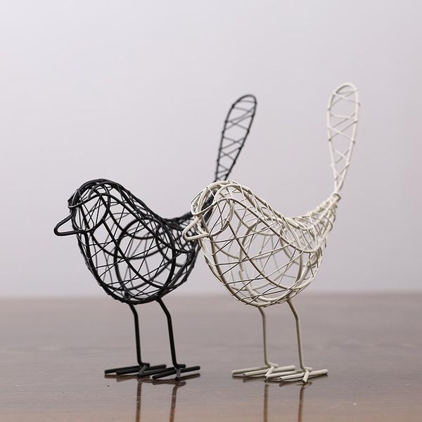 wrought iron bird figurines simple deskornaments crafts creative gifts decor handmade pographic props black/white 23x20cm decorative obj
wrought iron bird figurines simple deskornaments crafts creative gifts decor handmade pographic props black/white 23x20cm decorative obj