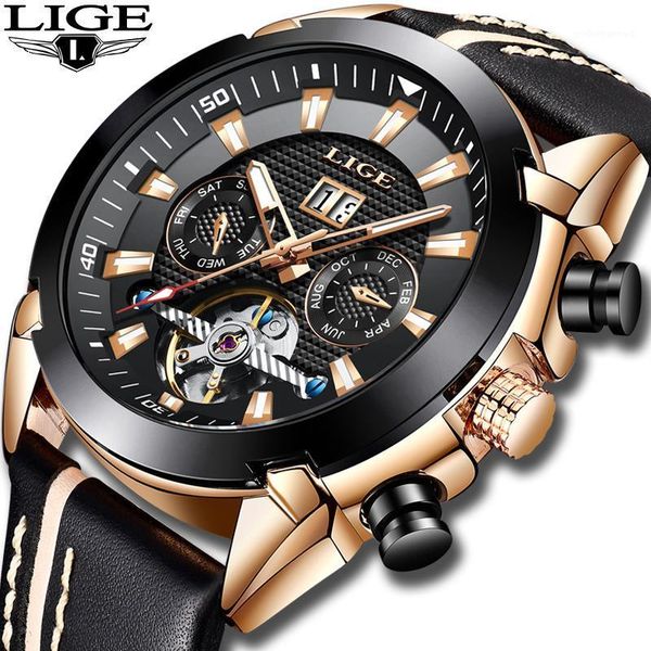 sport mechanical watches lige mens business leather automatic watch men military waterproof clock montre homme wristwatches, Slivery;brown
sport mechanical watches lige mens business leather automatic watch men military waterproof clock montre homme wristwatches, Slivery;brown
