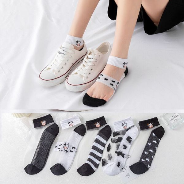 socks hosiery summer milk cow love shallow women boat stockings children's breathable moisture socks, Black;white
socks hosiery summer milk cow love shallow women boat stockings children's breathable moisture socks, Black;white