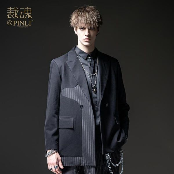 men's male man casual soul spring 2021 jacket coat autumn dark striped suit bc203106011 suits & blazers, White;black
men's male man casual soul spring 2021 jacket coat autumn dark striped suit bc203106011 suits & blazers, White;black