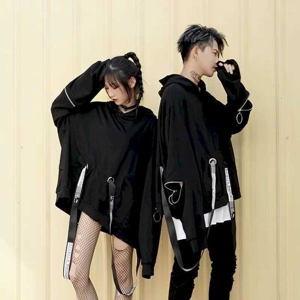 hoodies women sweatshirt high street dark department large size hooded female hip-hop floating loose couple 210526, Black
hoodies women sweatshirt high street dark department large size hooded female hip-hop floating loose couple 210526, Black