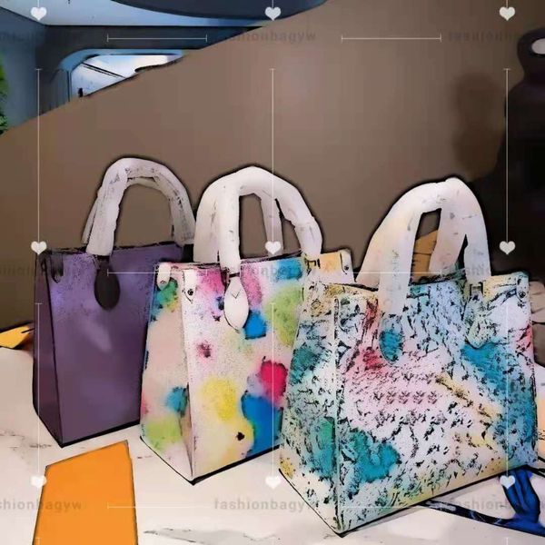 fashion woman one shoulder aslant shopping bag watercolor color art painting luxury temperament large capacity beach tote bags leather handb
fashion woman one shoulder aslant shopping bag watercolor color art painting luxury temperament large capacity beach tote bags leather handb