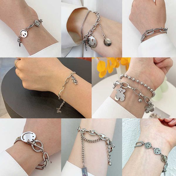 steel bracelet female korean lovers handmade trinkets simple girlfriends students net red stalls yiwu hand ornaments, Golden;silver
steel bracelet female korean lovers handmade trinkets simple girlfriends students net red stalls yiwu hand ornaments, Golden;silver
