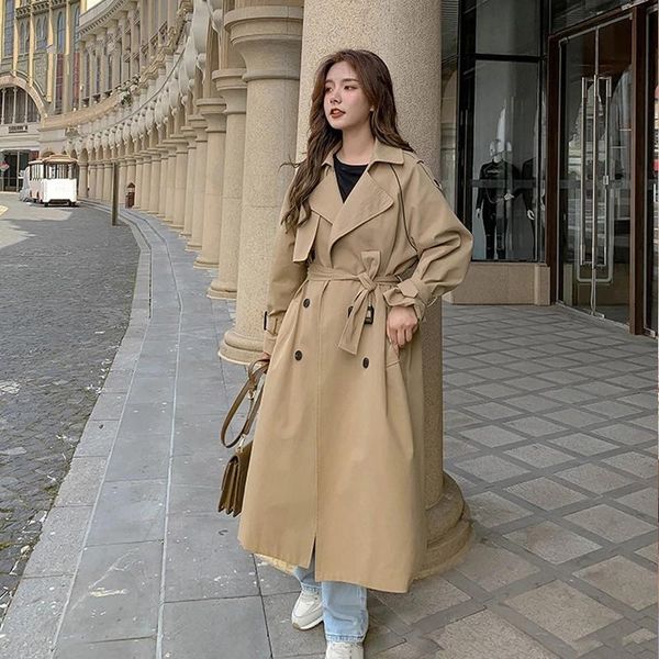 women's trench coats women coat windbreaker white double breasted korean style lady office with belt female outerwear spring, Tan;black
women's trench coats women coat windbreaker white double breasted korean style lady office with belt female outerwear spring, Tan;black