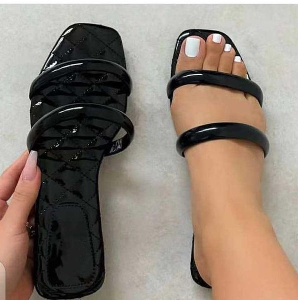 slippers flat slides narrowband fashion women's outdoor open toe comfortable pu leather women sandals 36-42, Black
slippers flat slides narrowband fashion women's outdoor open toe comfortable pu leather women sandals 36-42, Black