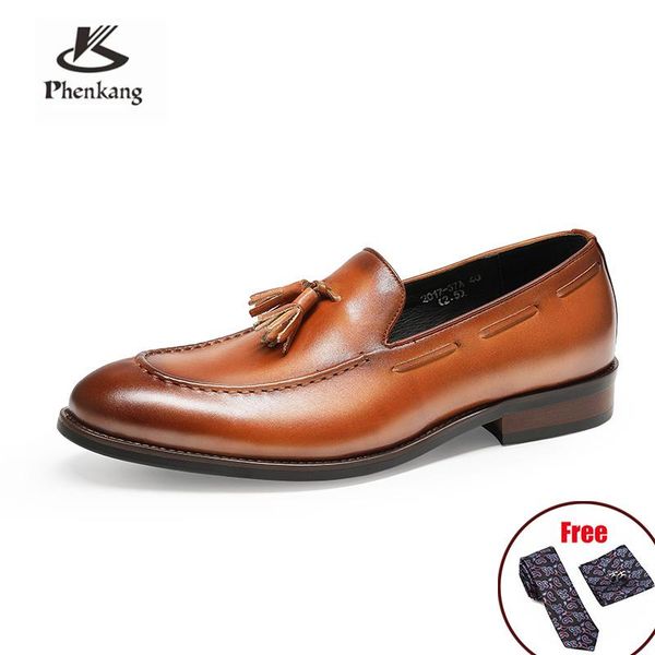 dress shoes phenkang men genuine tassel leather oxford retro working for male driving party oxfords, Black
dress shoes phenkang men genuine tassel leather oxford retro working for male driving party oxfords, Black