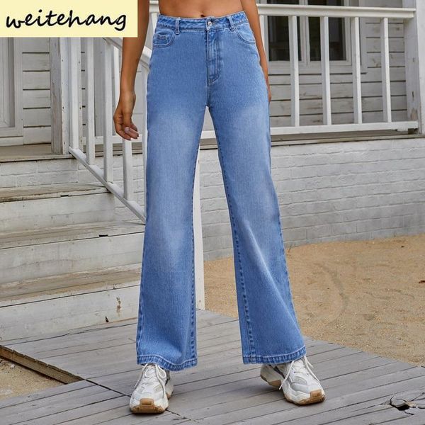 women's jeans vintage women wide leg casual denim pants fashion high waist chic street loose straight 512, Blue
women's jeans vintage women wide leg casual denim pants fashion high waist chic street loose straight 512, Blue