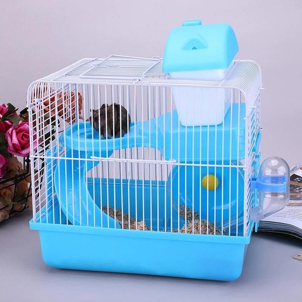 hamster cage 2-storey pet house castle portable guinea pig living villa running wheel small animal rat nest accessories supplies
hamster cage 2-storey pet house castle portable guinea pig living villa running wheel small animal rat nest accessories supplies