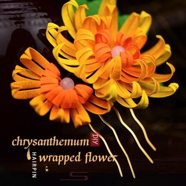 other arts and crafts chrysanthemum hand-wrapped hairpin diy kit hair jewelry silk thread winding traditional manual experience
other arts and crafts chrysanthemum hand-wrapped hairpin diy kit hair jewelry silk thread winding traditional manual experience