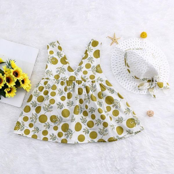 girl's dresses 6months-3year girl dress toddler baby kids sleeveless strap dot print bow princess hat vetement enfant fille, Red;yellow
girl's dresses 6months-3year girl dress toddler baby kids sleeveless strap dot print bow princess hat vetement enfant fille, Red;yellow