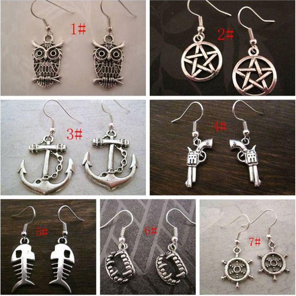 20pair antique silver alloy angel owl dog etc.mixed charm dangle earrings 12 styles diy jewelry gift
20pair antique silver alloy angel owl dog etc.mixed charm dangle earrings 12 styles diy jewelry gift