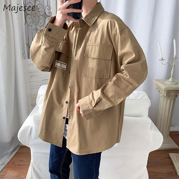 men's jackets men letter turn-down collar single breasted long sleeve pockets japanese style ins trendy all-match baggy handsome coats, Black;brown
men's jackets men letter turn-down collar single breasted long sleeve pockets japanese style ins trendy all-match baggy handsome coats, Black;brown