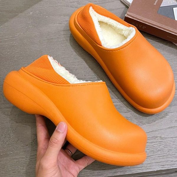 slippers winter warm women 6cm high heels waterproof pu leather non-slip plush shoes thick soled home outdoor ladies fur slides, Black
slippers winter warm women 6cm high heels waterproof pu leather non-slip plush shoes thick soled home outdoor ladies fur slides, Black