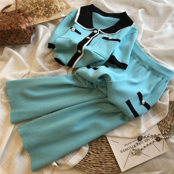 women's two piece pants fashion casual tracksuit knitted 2 set women sweater cardigan crop + wide leg pant suits small fragrance, White
women's two piece pants fashion casual tracksuit knitted 2 set women sweater cardigan crop + wide leg pant suits small fragrance, White