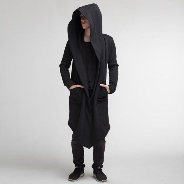 men's jackets fashion men japanese style hooded long cardigan windbreaker european cape cloak coat male, Black;brown
men's jackets fashion men japanese style hooded long cardigan windbreaker european cape cloak coat male, Black;brown