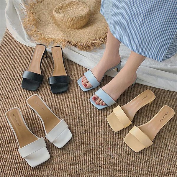 slippers chunky slides women 6cm high heels mules fetish summer blue sandals block low prom platform stripper shoes, Black
slippers chunky slides women 6cm high heels mules fetish summer blue sandals block low prom platform stripper shoes, Black