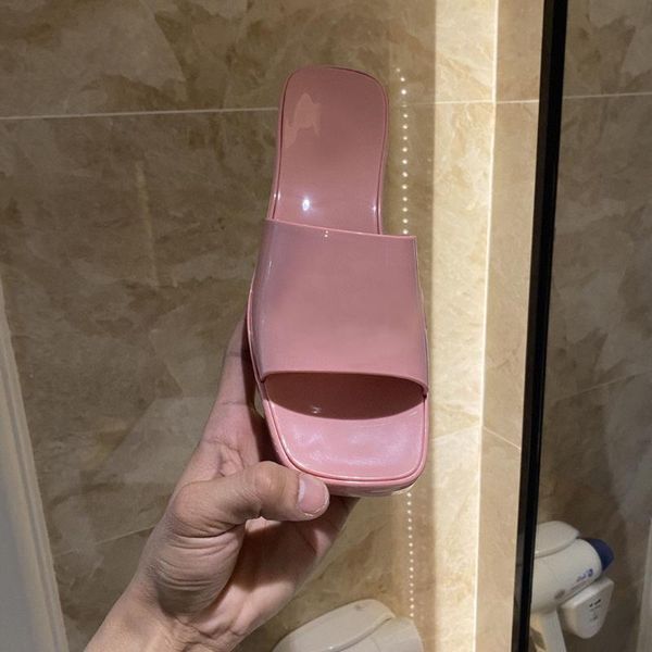 slippers jelly shoes thick heel candy colored sandals square middle waterproof platform water low, Black
slippers jelly shoes thick heel candy colored sandals square middle waterproof platform water low, Black