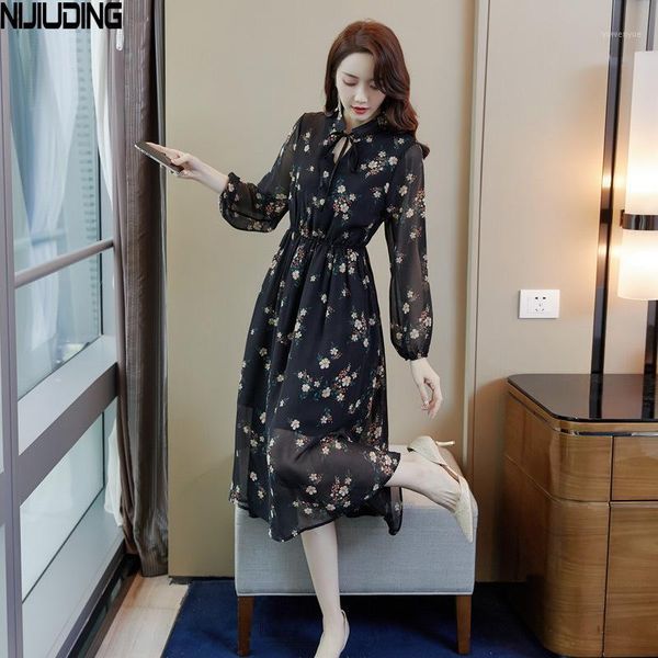 casual dresses nijiuding 2021 autumn fashion korean style temperament stand-up collar high waist printed chiffon long dress women, Black;gray
casual dresses nijiuding 2021 autumn fashion korean style temperament stand-up collar high waist printed chiffon long dress women, Black;gray