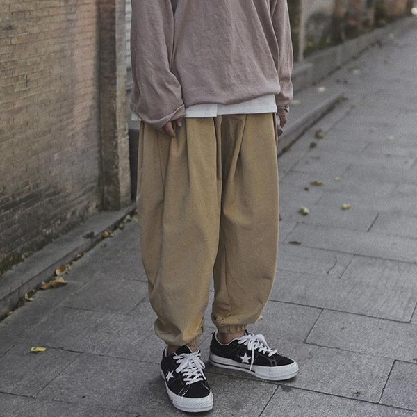 men's pants autumn cotton fashion solid color casual joggers man streetwear sweatpants wild hip hop loose trousers male, Black
men's pants autumn cotton fashion solid color casual joggers man streetwear sweatpants wild hip hop loose trousers male, Black