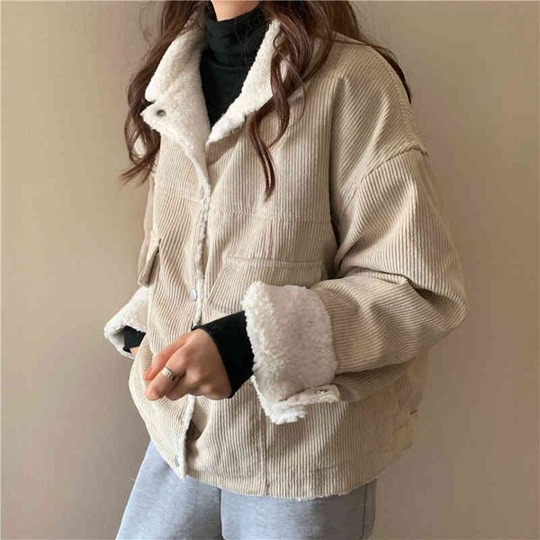 women's down & parkas vintage women corduroy jacket winter warm velvet lining thick coat causal korean black long sleeve pocket lo
women's down & parkas vintage women corduroy jacket winter warm velvet lining thick coat causal korean black long sleeve pocket lo
