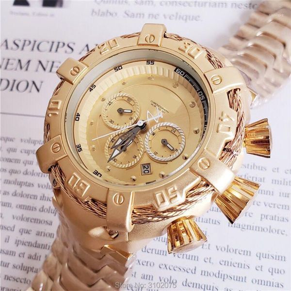 wristwatches relogio masculino 2021 fashion mens watches wrist watch gold chronograph quartz clock 30m waterproof, Slivery;brown
wristwatches relogio masculino 2021 fashion mens watches wrist watch gold chronograph quartz clock 30m waterproof, Slivery;brown