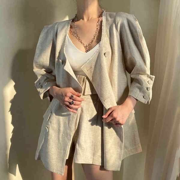tracksuits spring summer blazer suits korean style vintage two women long sleeve coat and high waist shorts piece outfits 6w1b whq4, Gray
tracksuits spring summer blazer suits korean style vintage two women long sleeve coat and high waist shorts piece outfits 6w1b whq4, Gray