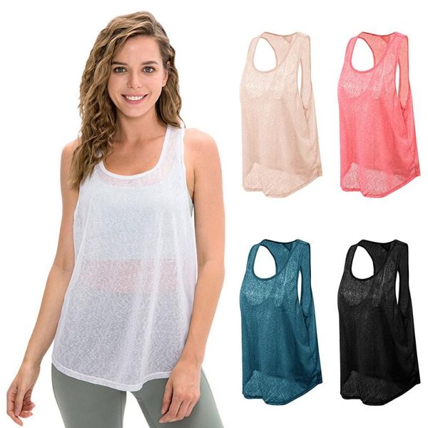 running jerseys loose yoga sports blouse women's quick-drying breathable mesh fitness vest sleeveless tank, Black;blue
running jerseys loose yoga sports blouse women's quick-drying breathable mesh fitness vest sleeveless tank, Black;blue