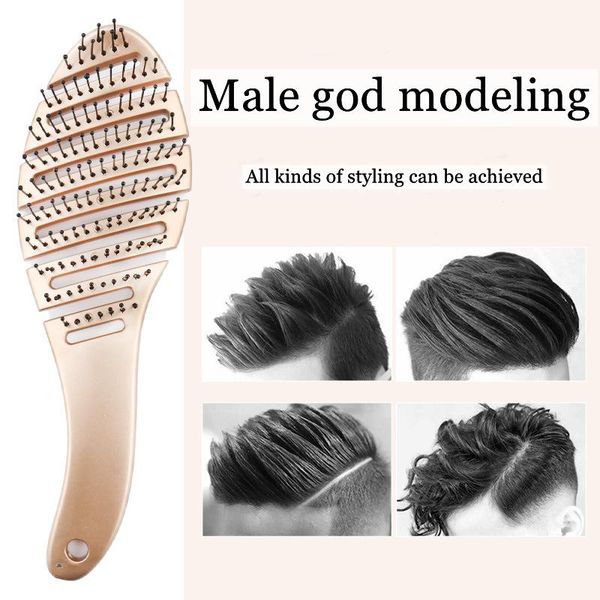 hair brushes hairdressing rib comb big curved arc nylon soft tooth plastic scalp massage foot, Silver
hair brushes hairdressing rib comb big curved arc nylon soft tooth plastic scalp massage foot, Silver