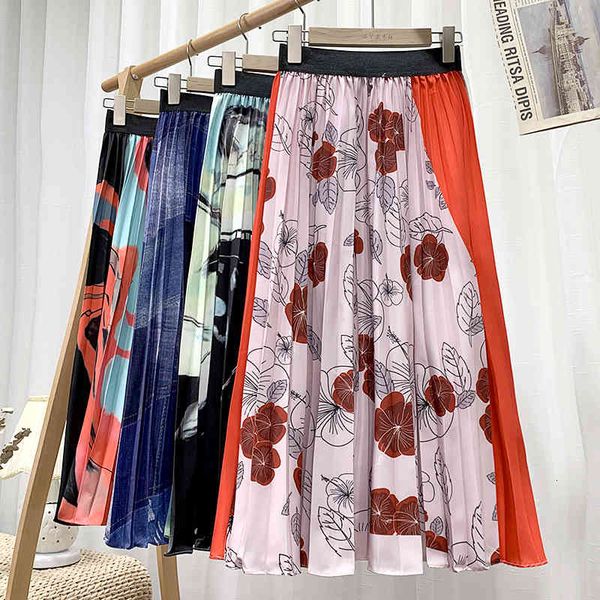skirt geometric printed pleated spring summer elastic high waist midi women large swing a-line faldas mujer, Black
skirt geometric printed pleated spring summer elastic high waist midi women large swing a-line faldas mujer, Black
