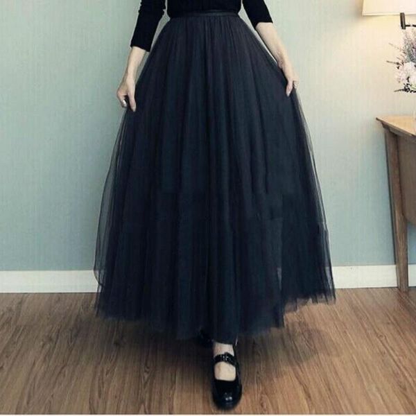 skirts long skirt princess large swing half length spring and autumn three-layer mesh pettiskirt, Black
skirts long skirt princess large swing half length spring and autumn three-layer mesh pettiskirt, Black