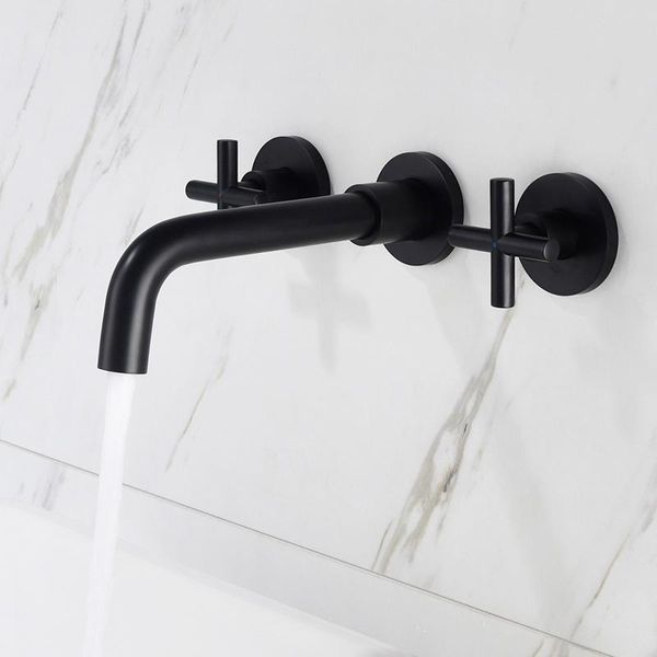brass double handle wall mounted bathroom faucets sink faucet cold and water taps basin mixer black concealed tap
brass double handle wall mounted bathroom faucets sink faucet cold and water taps basin mixer black concealed tap