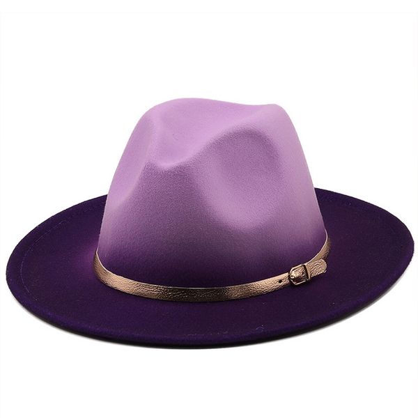 women men wool vintage winter felt fedora hats with belt wide brim gentleman elegant gradient color for lady red jazz caps, Blue;gray
women men wool vintage winter felt fedora hats with belt wide brim gentleman elegant gradient color for lady red jazz caps, Blue;gray