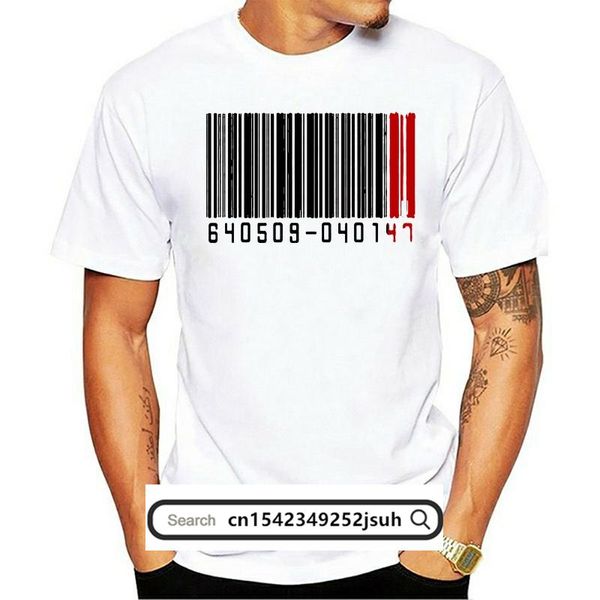men's t-shirts 100% cotton o neck custom printed men t shirt barcode women, White;black
men's t-shirts 100% cotton o neck custom printed men t shirt barcode women, White;black