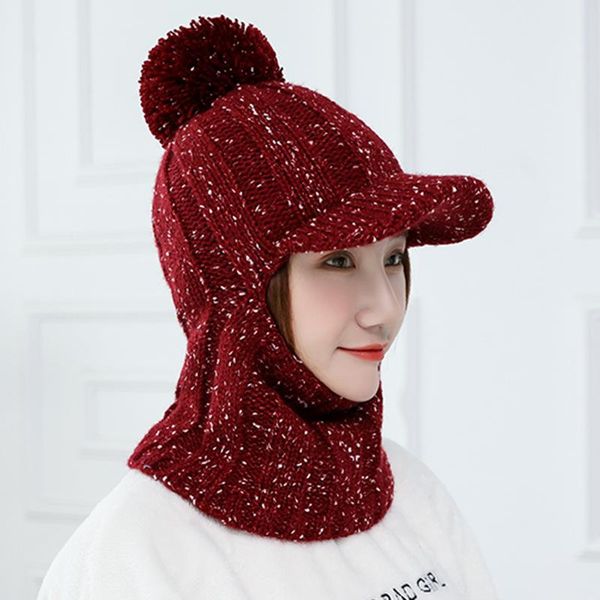 hat female winter wool plus velvet warm knit biker windproof ear protection cap hood with brim cycling caps & masks, Black
hat female winter wool plus velvet warm knit biker windproof ear protection cap hood with brim cycling caps & masks, Black