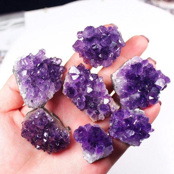 decorative objects & figurines 20-30g amethyst rough stone purple water block flower cluster gem stones for jewelry making
decorative objects & figurines 20-30g amethyst rough stone purple water block flower cluster gem stones for jewelry making